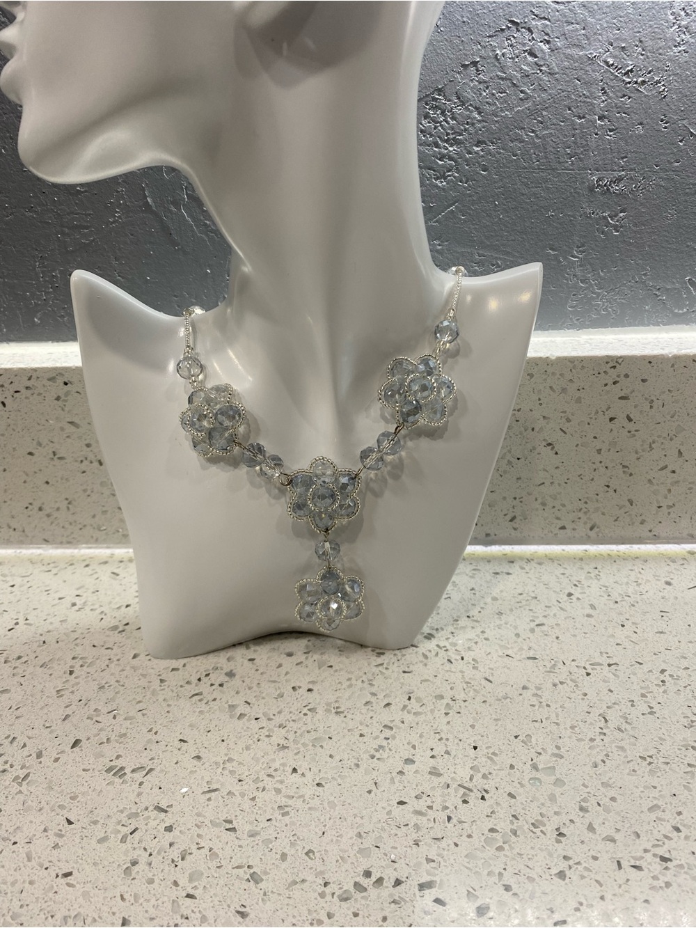 Handmade  Beaded Flower Statement Necklace | Boho Floral Jewelry
